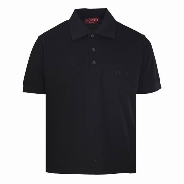 Local pickup, 180g Gucci short-sleeved polo shirt with horsebit embroidered pock Local pickup, 180g Gucci short-sleeved polo shirt with horsebit embroidered pock