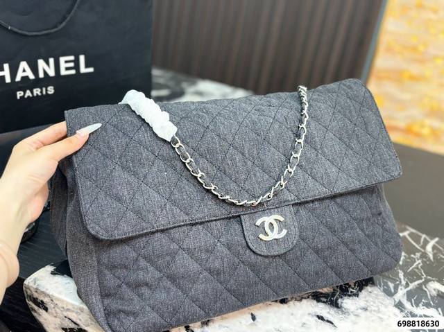 ￥p290Chanel香奈儿中古牛仔机场包完美演绎大包不压身 随性洒脱非他莫属尺寸42 26