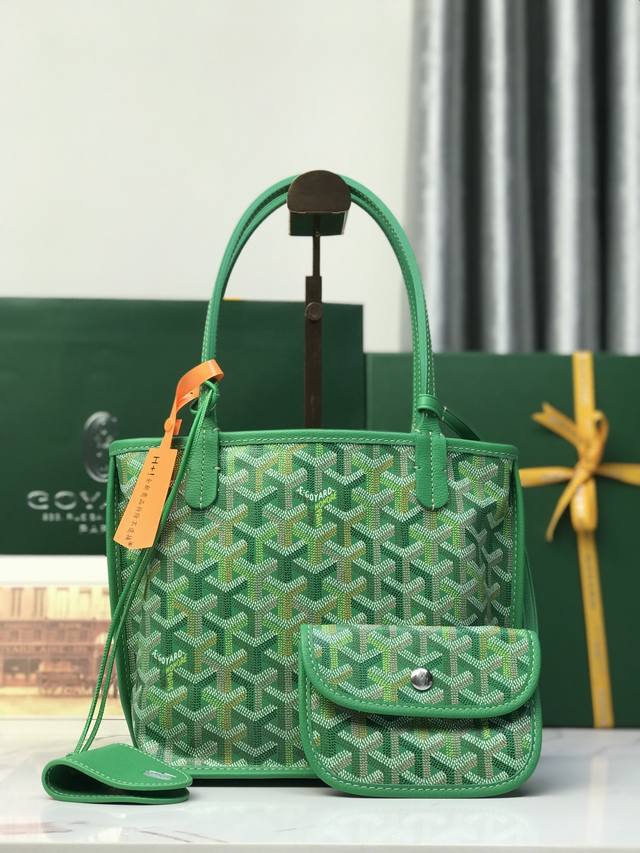 1200 Goyard戈雅 新品Mini双面购物袋，经多次研究与改良，不断提升面料与皮质，全方位独家定制只为不断达到客户的高品质要求底布采用与Zp一致的定制高
