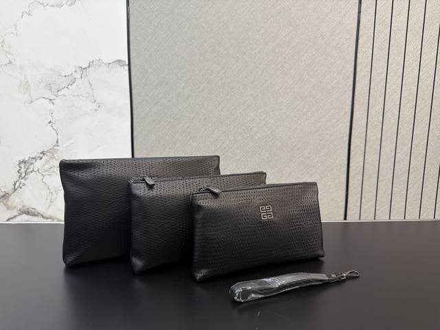 p200 Givenchy 纪梵希压花男士手拿包 手包卡包 实物拍摄 经典百搭 大号 28 中号 25 小号 23