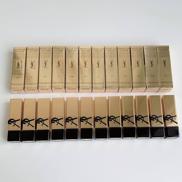 高端品质 80圣罗兰全新方管口红！色号：Nm-N8-O154-N7-R1966-N12-N1-N10-N157-R8-R1971-01。