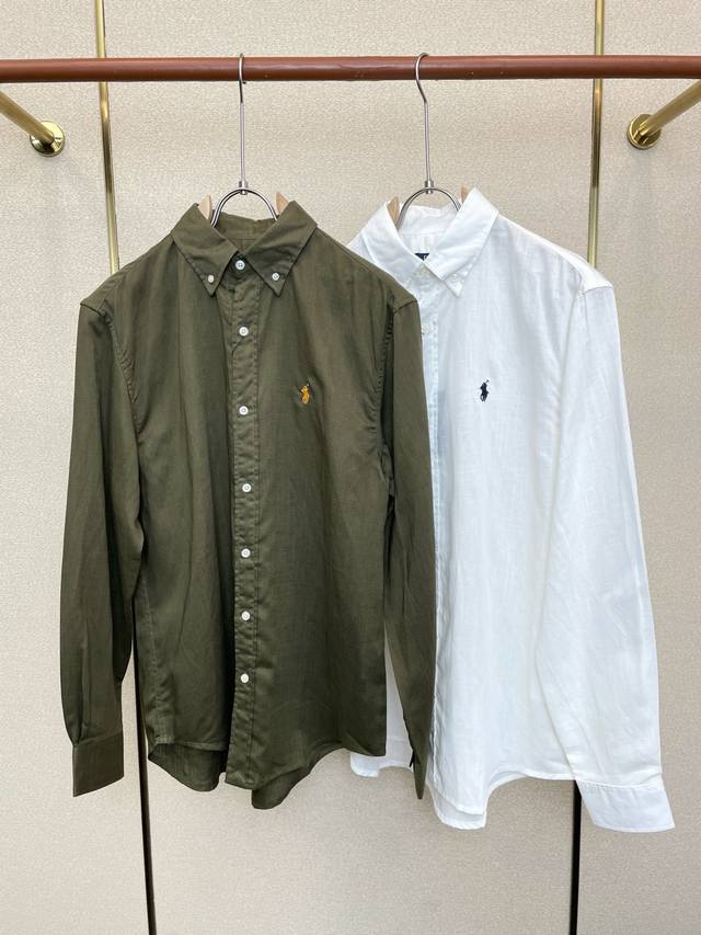 p290。Ralph Lauren拉夫劳伦砸锅卖铁都要上的新款新款原单男士休闲亚麻衬衫 高端定制 高端版本 时尚百搭爆款进口面料 手感超柔软细腻 穿着亲肤舒适