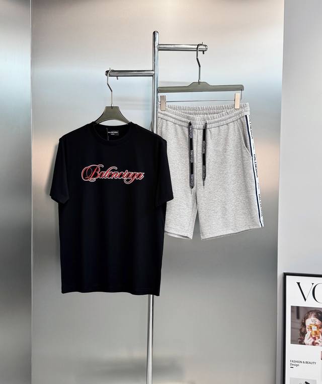 Top 230. Pants 230. Balenciaga 26S New Mercerized Cotton T-Shirt. Features the l