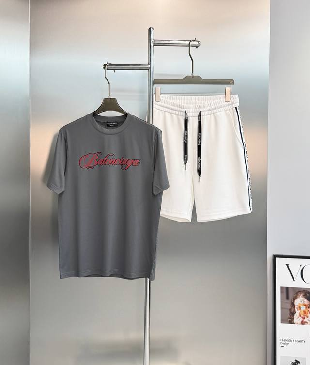 Top 230. Pants 230. Balenciaga 26S New Mercerized Cotton T-Shirt. Features the l