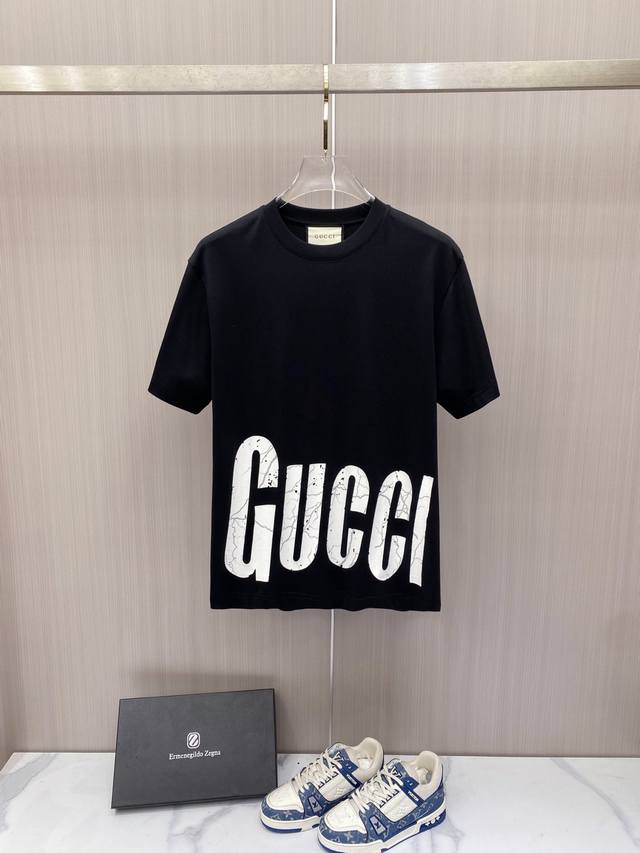 p160 Gucci 2026 Spring/Summer New Arrival - Short-Sleeve Crew Neck T-Shirt, High