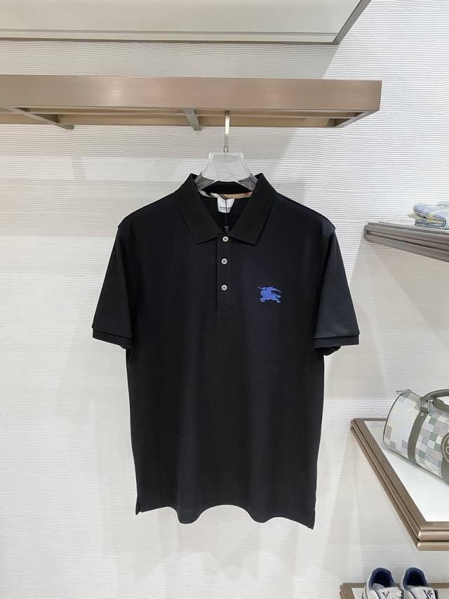 p230 Burberry 巴宝莉 2026Ss夏季新款 Logo男士翻领polo衫！经典商务男款，高端男装的天花板级别的商务男款！简约时尚大气不失优雅，单穿内