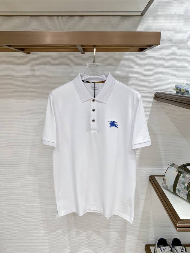 p230 Burberry 巴宝莉 2026Ss夏季新款 Logo男士翻领polo衫！经典商务男款，高端男装的天花板级别的商务男款！简约时尚大气不失优雅，单穿内