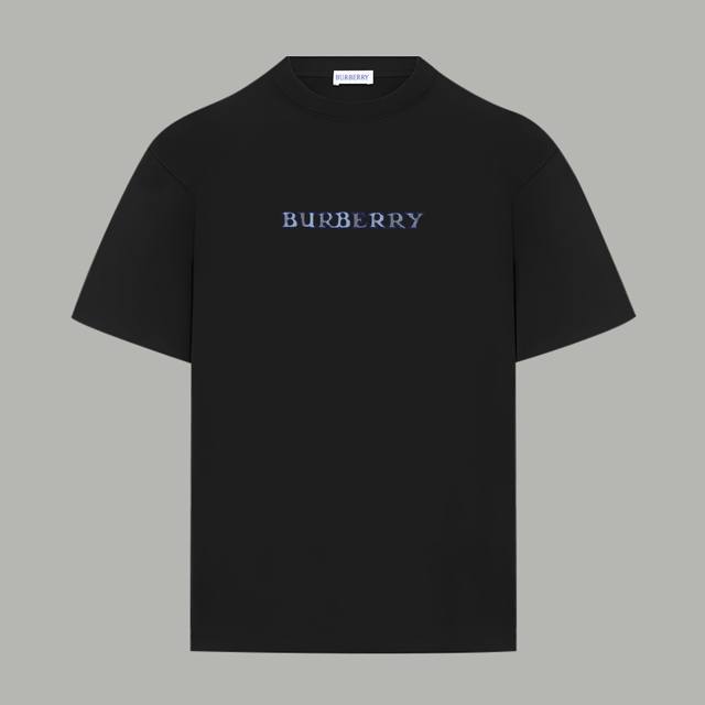 120 Burberry 博柏利 官网同款 战马系列 印花双纱纯棉短袖 - 280G双纱纯棉顶级面料 手感柔软 百分百纯棉独家出货 定染硫化黑无尘处理面料 -