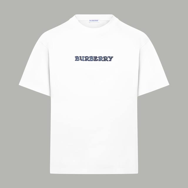 120 Burberry 博柏利 官网同款 战马系列 印花双纱纯棉短袖 - 280G双纱纯棉顶级面料 手感柔软 百分百纯棉独家出货 定染硫化黑无尘处理面料 -