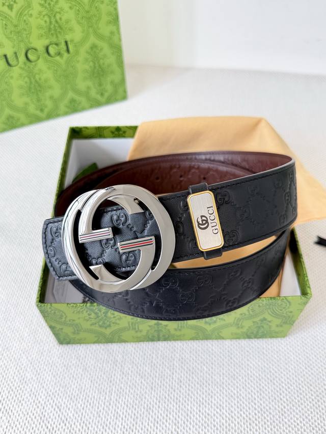 : Gucci Original Belt/Leather P200 Model: Hook buckle, pure copper buckle, origi