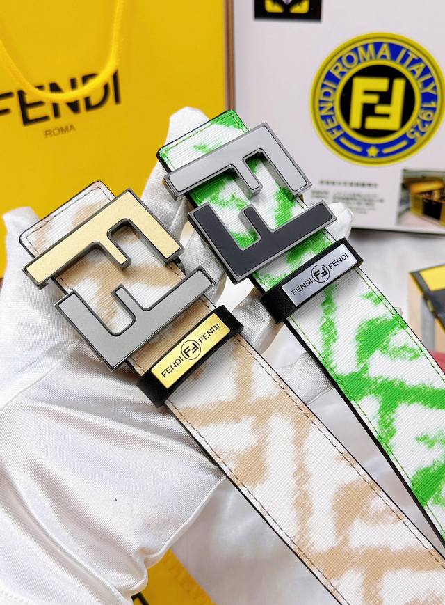 Belt: Fendi. Top-tier original replica. P210 belt: 100% imported top-grain cowhi