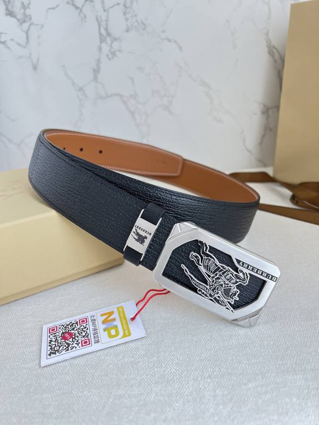 Product Name: Burberry Belt, Original P210 Model: Hook buckle, classic pure stee