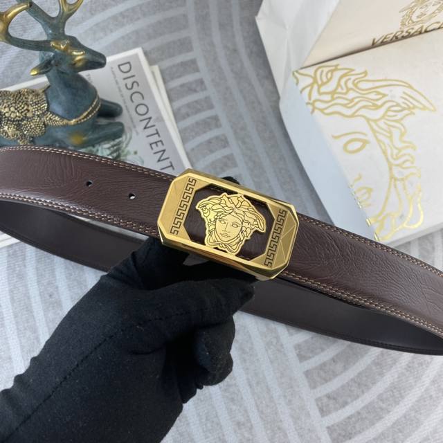 p200 Versace Special Leather Belt Series, original factory hardware, high-qualit p200 Versace Special Leather Belt Series, original factory hardware, high-qualit