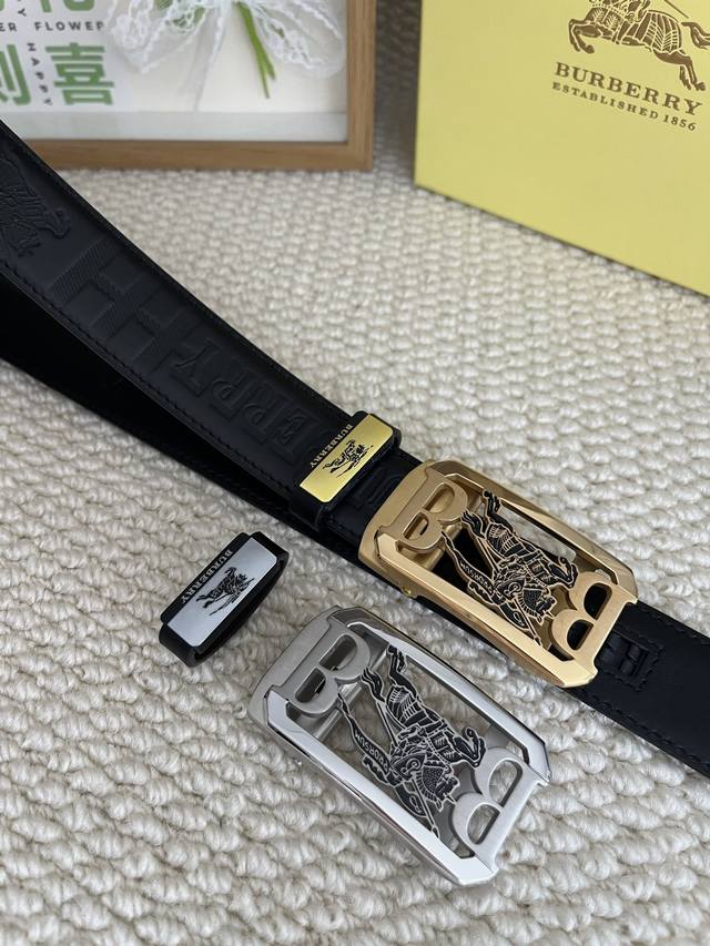 Product Name: Burberry Automatic Belt P210 Material: Original cowhide belt, 100%