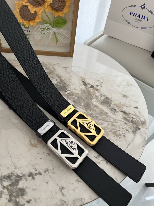 Product Name: Prada Original Single-Item Belt P210 Material: 100% Top-Grain Cowh