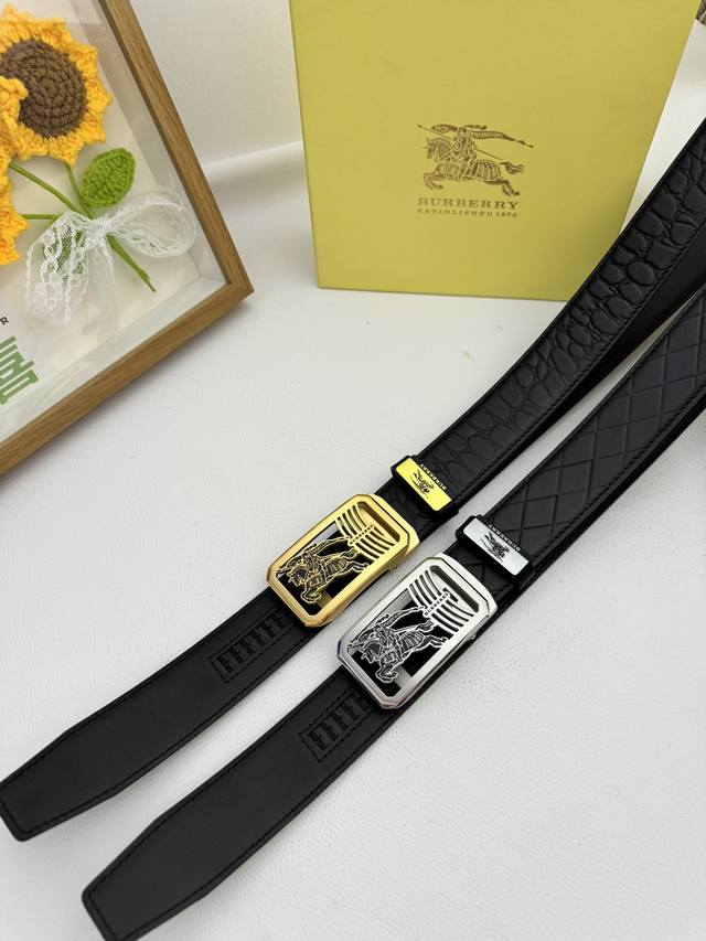 Product Name: Burberry Automatic Leather Belt P200 Material: 100% Top Layer Cowh