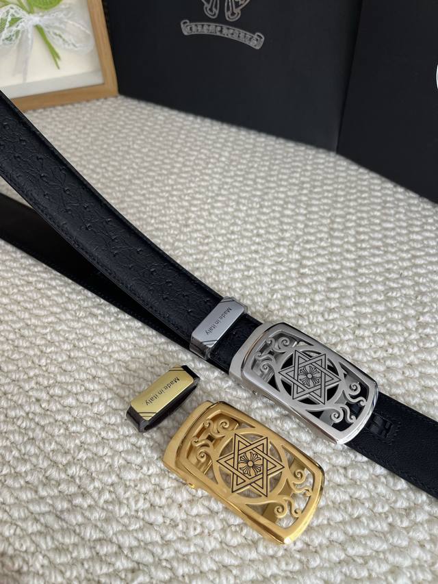 Product Name: Chrome Hearts Automatic Belt P210 Material: Original cowhide belt,