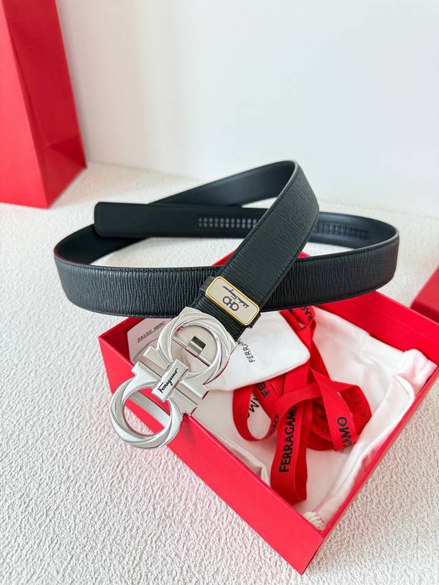 Product Name: Ferragamo Automatic Belt P210 Model: Automatic buckle, pure steel