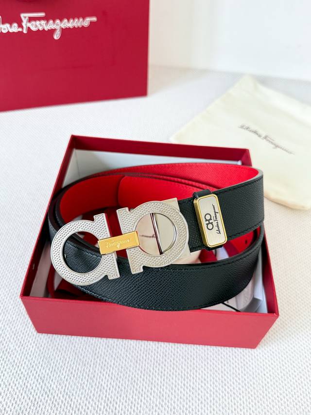 Product Name: Ferragamo Belt, Original P200 Model: Hook buckle, classic buckle m