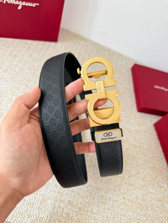 Product Name: Ferragamo Automatic Belt P210 Model: Automatic buckle, pure steel