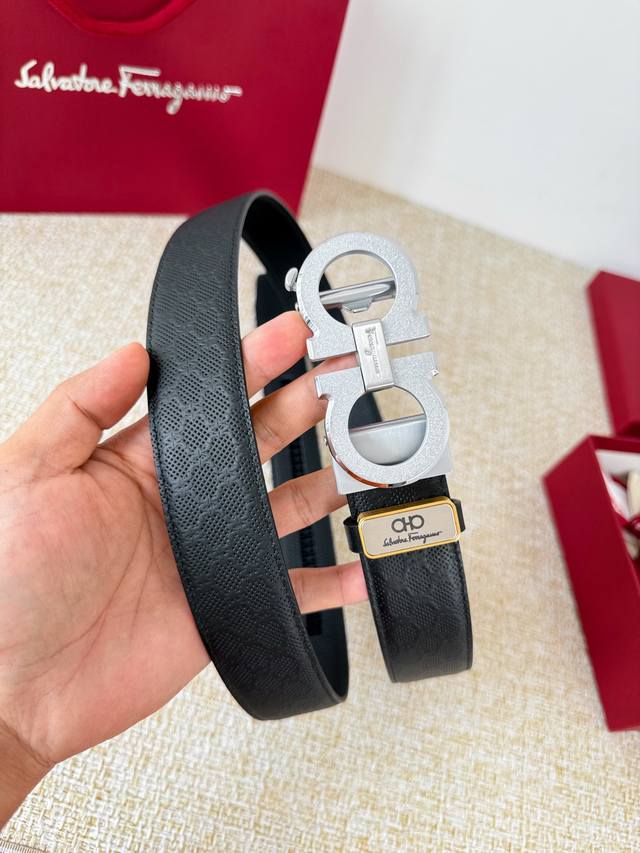 Product Name: Ferragamo Automatic Belt P210 Model: Automatic buckle, pure steel
