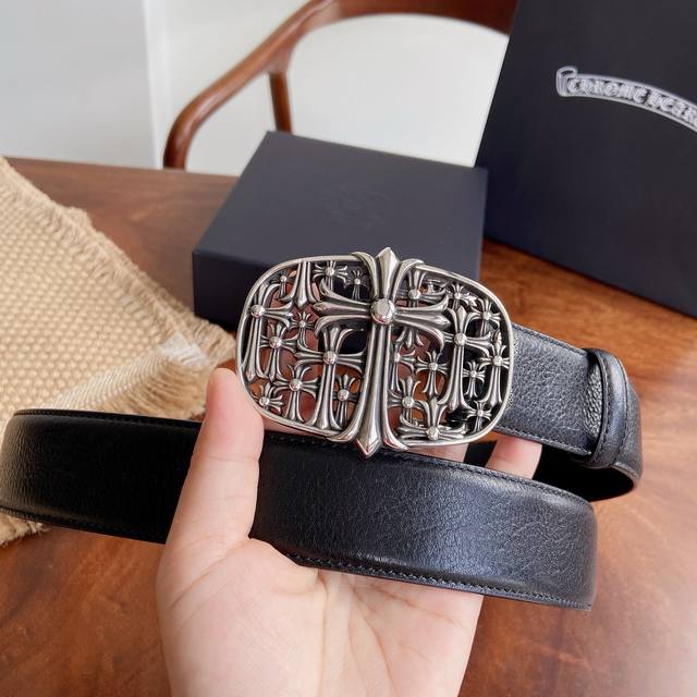 290 -- Chrome Hearts Belt. Detachable 925 sterling silver brass hardware paired