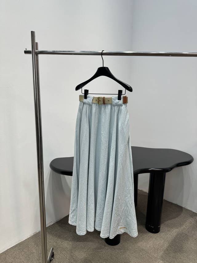 p370 ~26 New arrival: Misty blue cotton maxi dress. Made of cotton jersey fabric