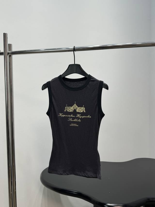 p200 *26 New Arrival Basic Pattern Print Vest. Made of cotton jersey knit fabric