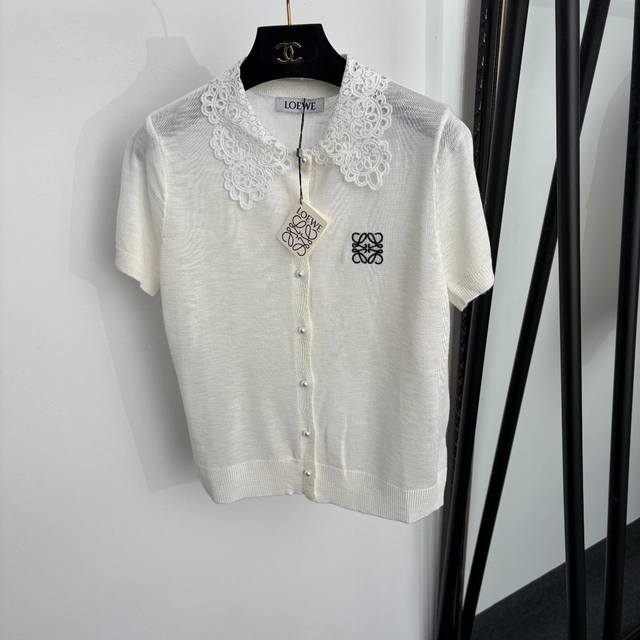 p270 20264880 Loew* New Style Short-Sleeve Knit Cardigan with Embroidered Logo,