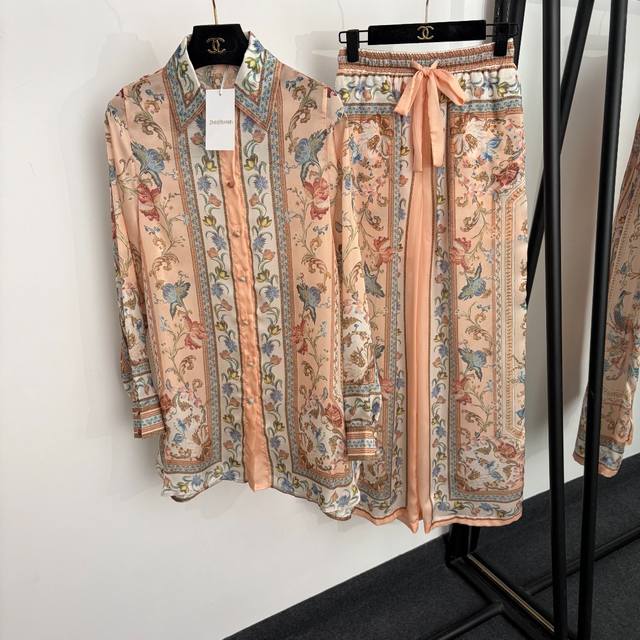p330, style number 20264818, Zimmermann new suit: colorful floral print long-sle