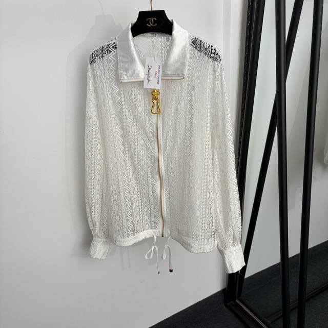 p230 Style No. 20264793 Schiaparelli* New Large Metal Buckle Zipper Lace Hollow-