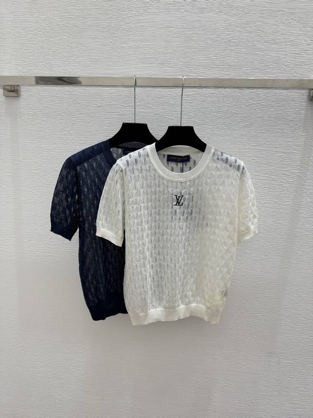 p210 Original high-quality women's knit short-sleeved top with packaging, L bran