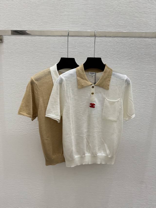p210 Original high-quality women's knit short-sleeved top with packaging, Ch bra