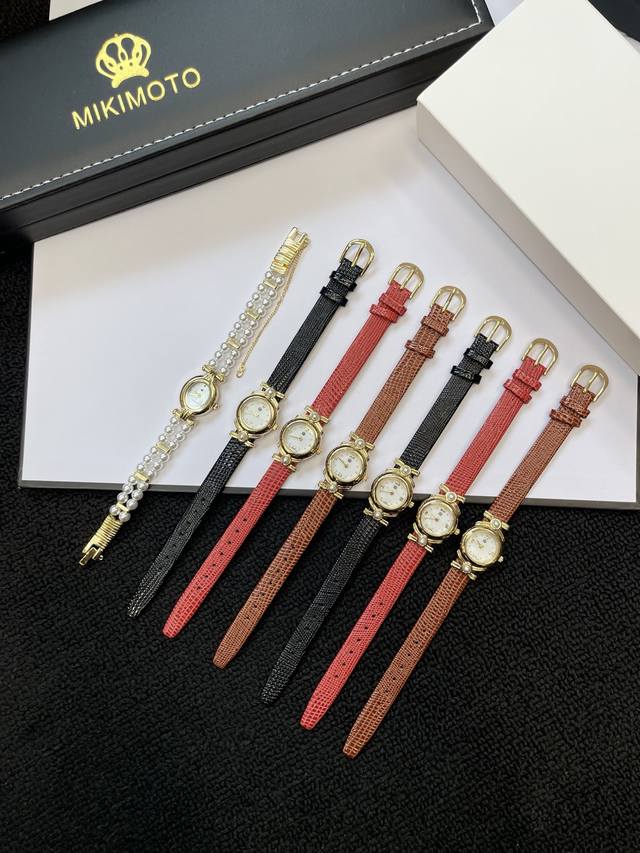 p460 Mikimoto Pearl Watch. Mikimoto, a renowned Japanese jewelry brand with over