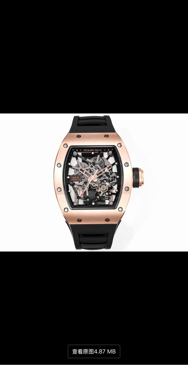 3120 新厂-New Factory』Richard Mille 理查德米勒 Rm035 Bbr 大公牛，赠送魔术贴表带，腕间艺术，机芯藏韵，以心待客，以质取