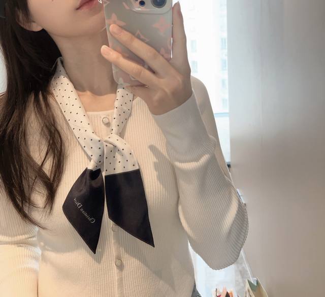 70 Dior Twilly Scarf, Miss . A classic design with a long, slender silhouette an