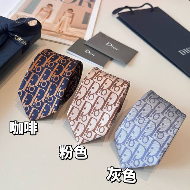 80 Special Dior New Tie: A rare Dior men's tie featuring a Dior logo tie with a