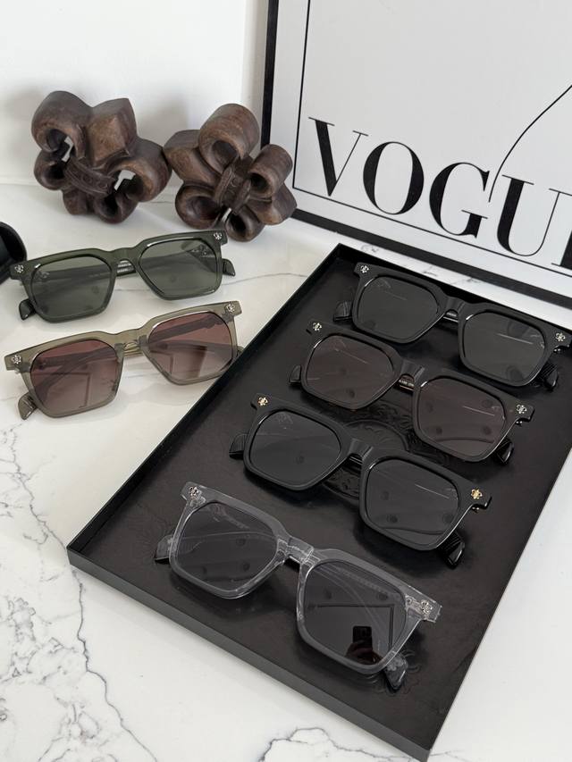 p200 Polarized Sunglasses, Chrome Heart, made from top-grade acetate, hand-polis