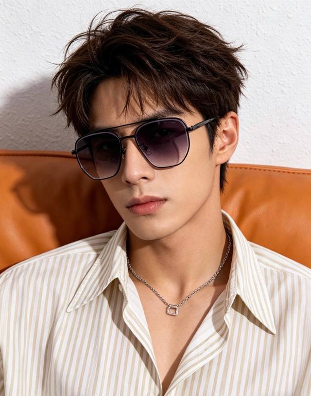 p80 Burberry Men's Sunglasses, Authentic Aviator Sunglasses, High Quality, Flatt