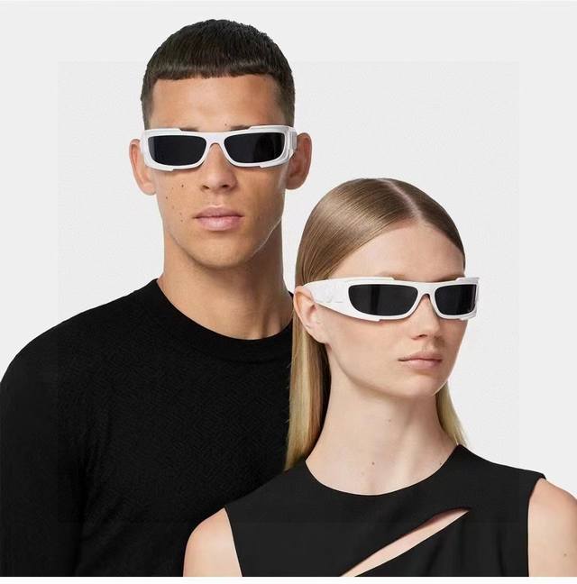 p100 Versace European and American boutique popular fashion men's aviator full-r
