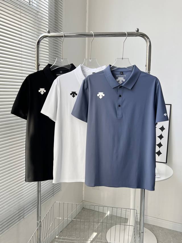 60 Quick-drying Polo Shirt Descente Spring/Summer Men's and Women's Sporty Casua