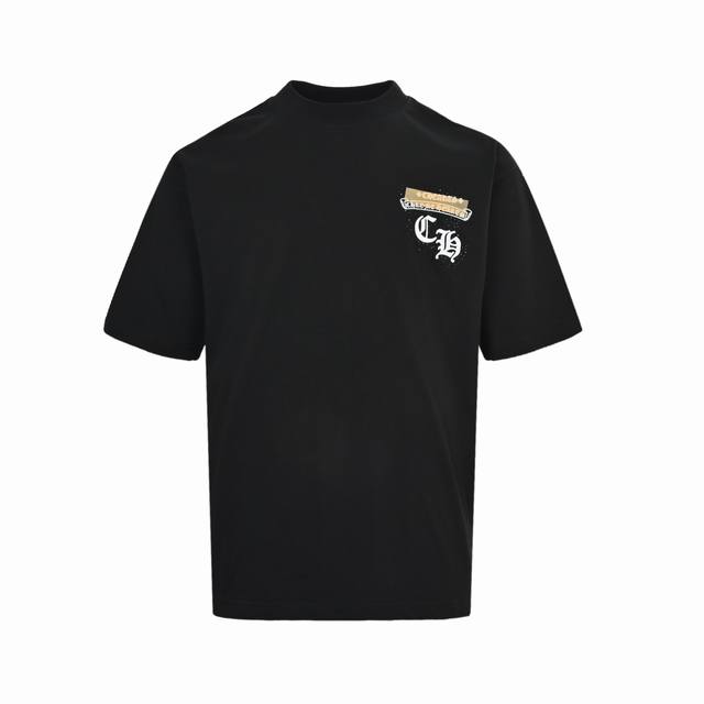 Local Pickup: 170 Chrome Hearts washi tape printed rhinestone logo short-sleeved