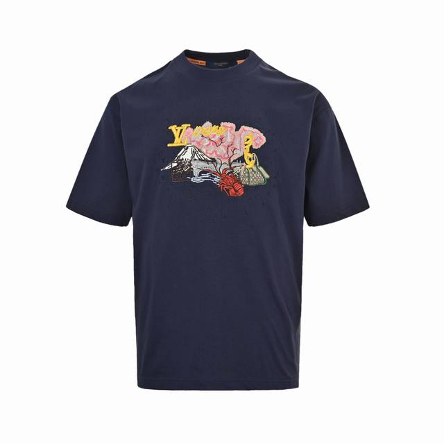 Local Pickup: 180 Louis Vuitton 26Ss Lobster Snow Mountain Cherry Blossom Embroi