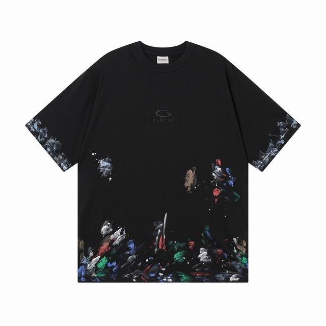 Local pickup 200 Balenciaga Balenciaga short-sleeved T-shirt with embroidered lo