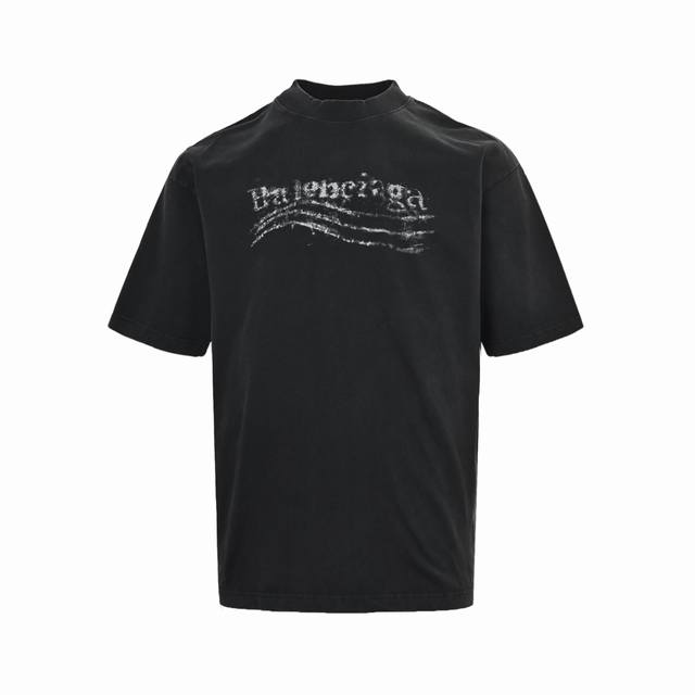 Local Pickup: 170 Balenciaga 26Ss Blurred Coke Print Washed Short-Sleeve T-Shirt