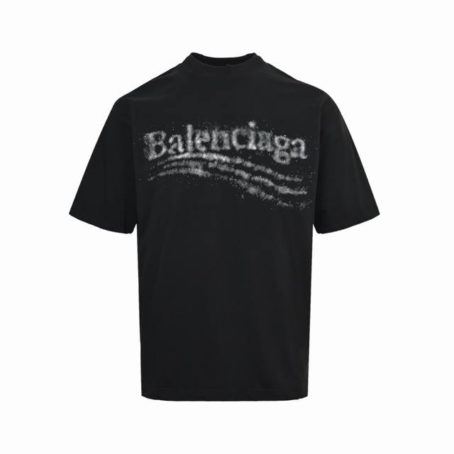 Local Pickup: 180 Balenciaga 26Ss Blurry Coke Rhinestone Washed Short-Sleeve T-S