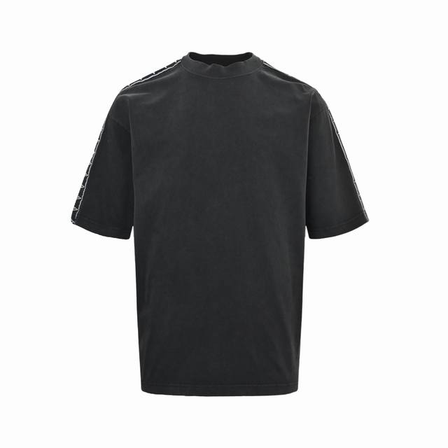 Local Pickup: 170 Balenciaga 26Ss Label Ribbon Washed Short-Sleeve T-Shirt. Made