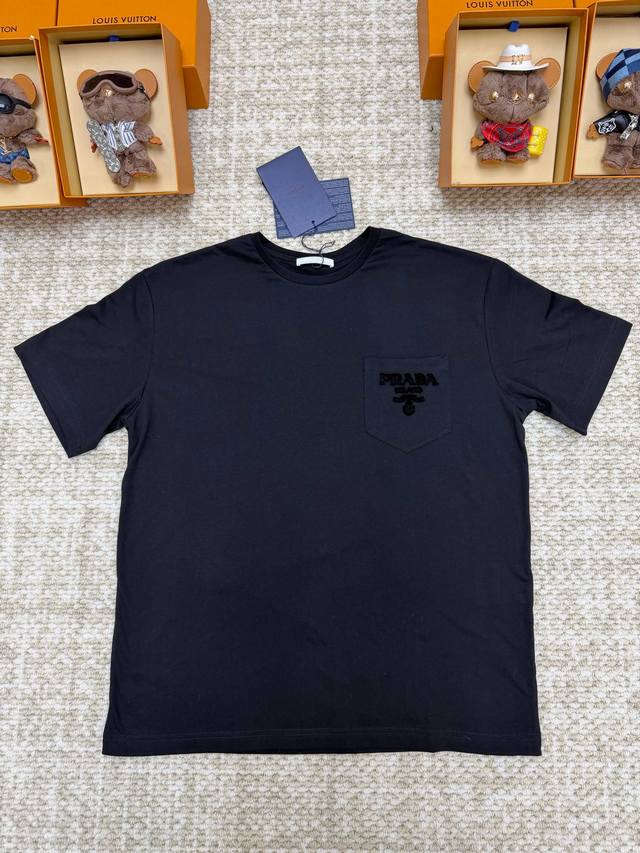 p200 Prada SS22 Logo Solid Color Crew Neck T-Shirt Men's Sizes SML XL
