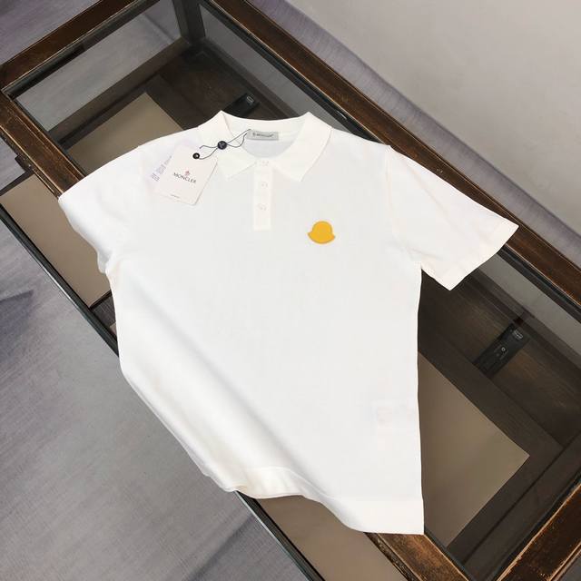 p140 Mon*Cler Spring/Summer New Arrival Knitted Polo Shirt with Turn-Down Collar