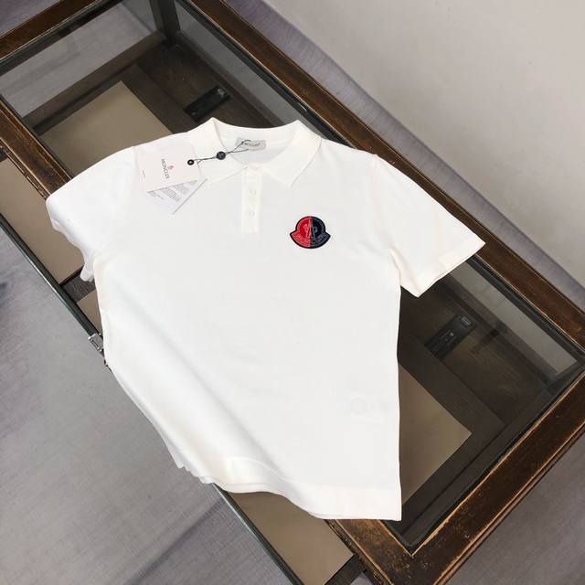 p140 Mon*Cler Spring/Summer New Arrival Knitted Polo Shirt with Turn-Down Collar